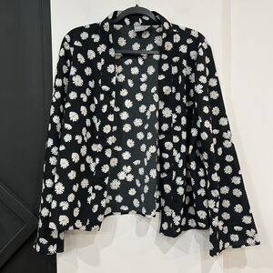 ASOS Daisy Print Lightweight Open Front Kimono  Size US 10/ UK 14